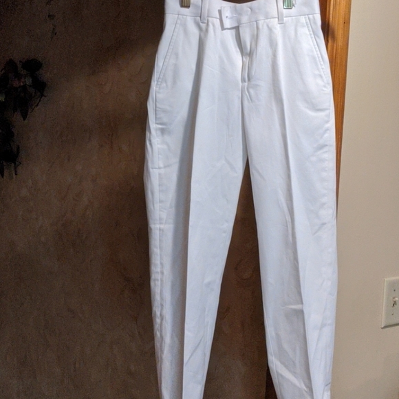 Boys White Khakis Pants - Picture 1 of 4